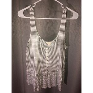 Black & White Striped tank